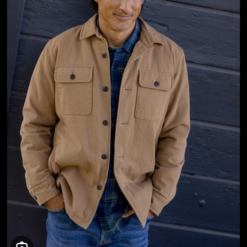 Grayers Tan Jacket for Men Cold Weather Rated Size Small